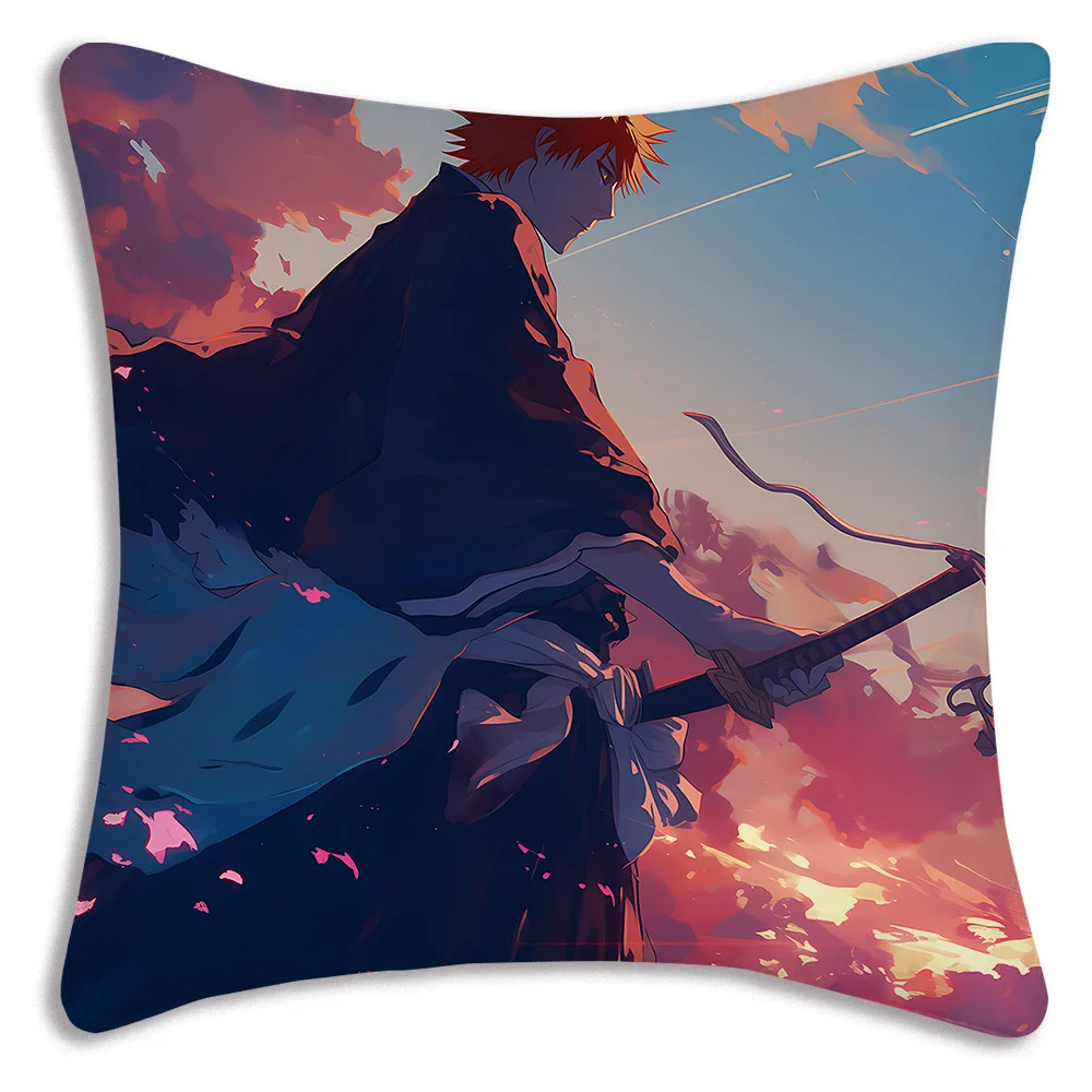 Bleach Fierce Ichigo Throw Pillow
