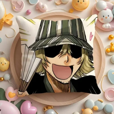 Aizen Bleach Enigma Throw Pillow