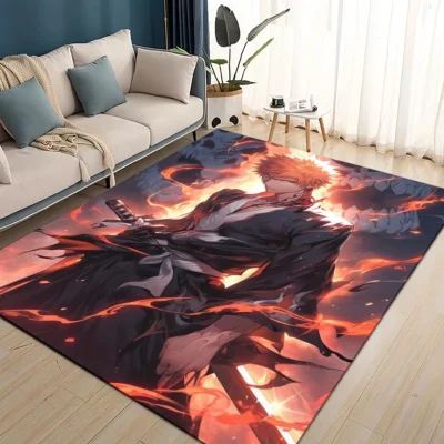 Bleach Yoruichi Thunderous Rug