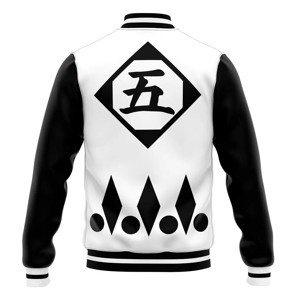 Sosuke Aizen Bleach Varsity Jacket - Image 4