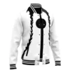Ulquiorra Cifer Arrancar Espada Bleach Varsity Jacket 3L F LEFT Mockup - Bleach AU Store