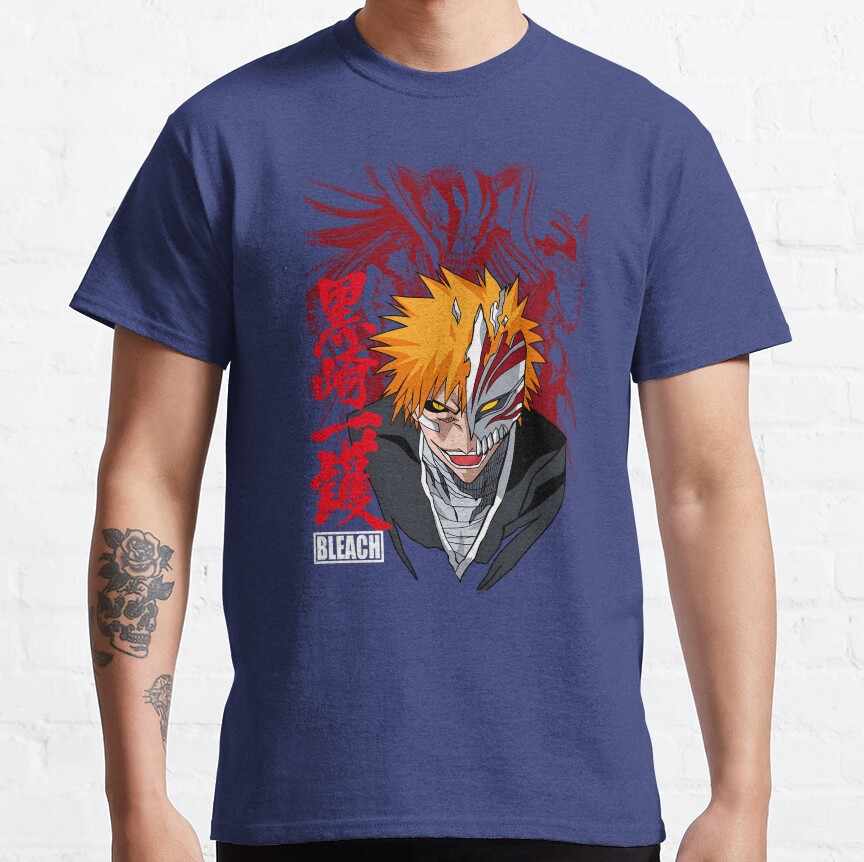 Bleach Hollow Half Mask Meme T-Shirt - Image 5