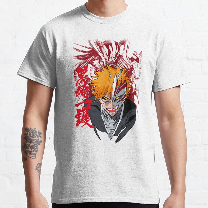 Bleach Hollow Half Mask Meme T-Shirt - Image 4