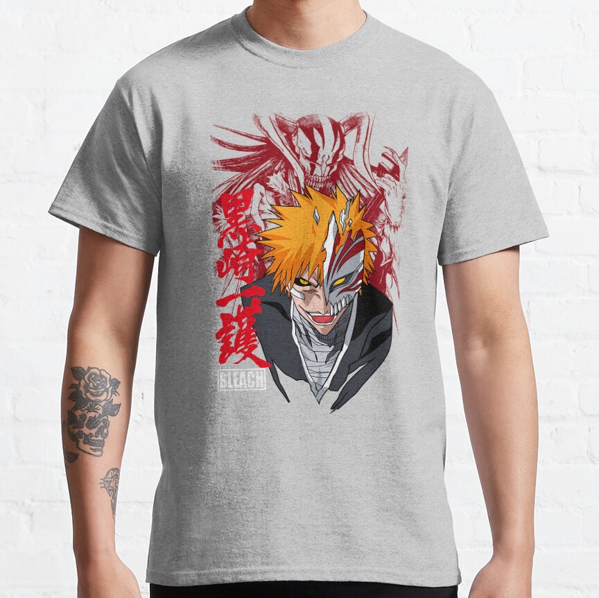 Bleach Hollow Half Mask Meme T-Shirt - Image 3