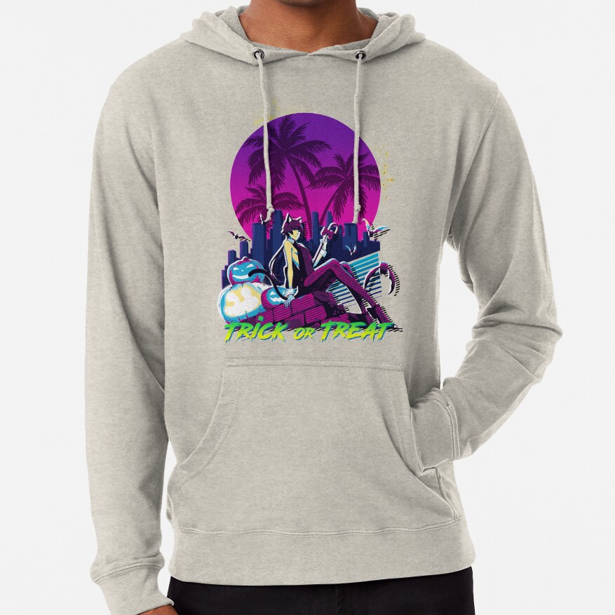 Cat Lady 80S Retrowave Hoodie - Image 2