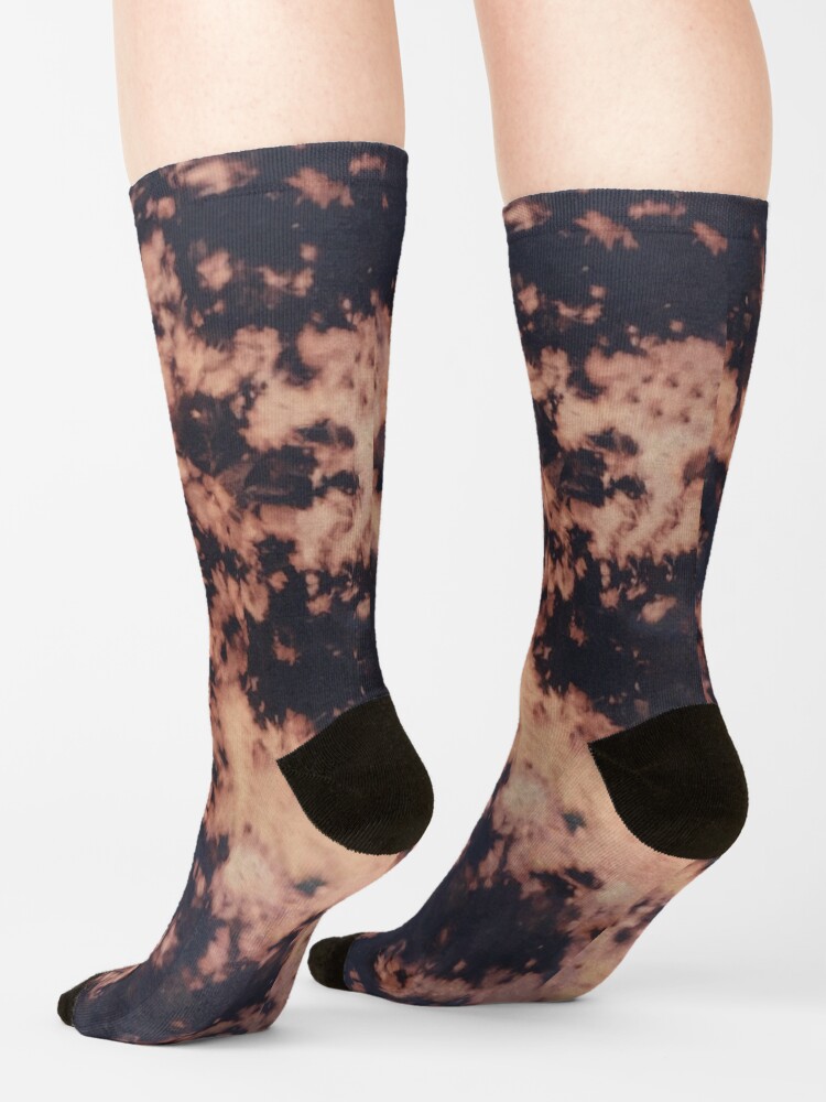 Bleach Acid Dye Pattern Socks - Image 2