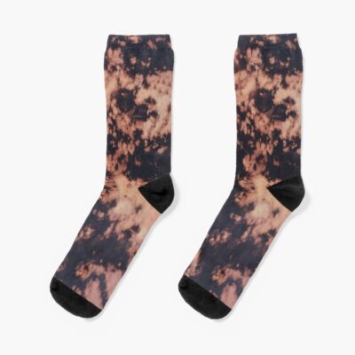 Bleach Acid Dye Pattern Socks