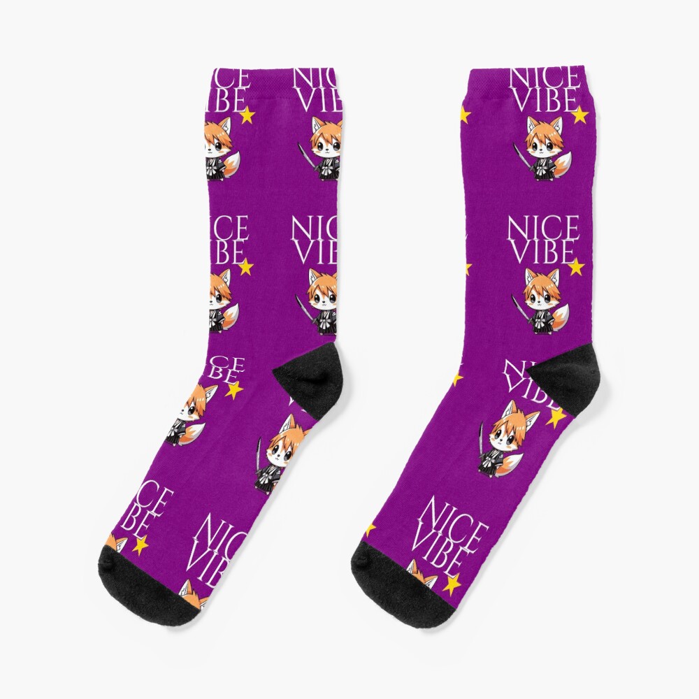 Bleach Nice Vibe Fox Socks